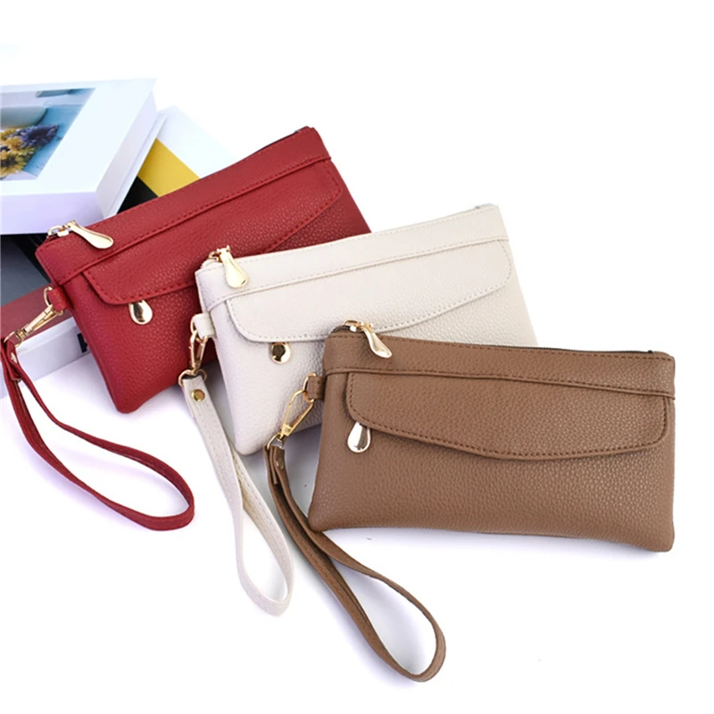 2024 Fashion Women Wallets Brand Leather Purse Long Design Pouch Handbag Coin Purse Card Holders Clutch Purse Money Clip Wallet 3