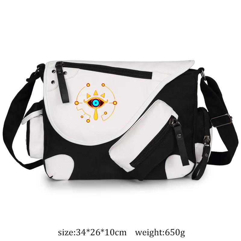 Game Zeldaes Legend Wild Breath Link Canvas Shoulder Bag Handbag School Casual Zipper Schoolbag Messenger Men Women Bag Gift