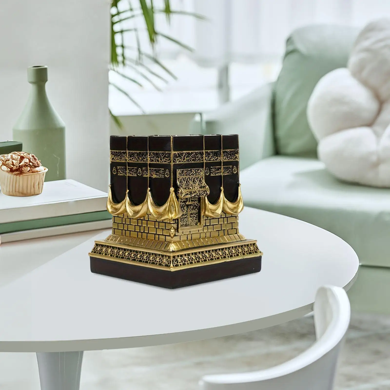 Handicraft Tabletop Statue, Kaba Islamic Replica Model, for Home, Handicraft Tabletop Statue, Kaba Islamic Replica Model, for Home,