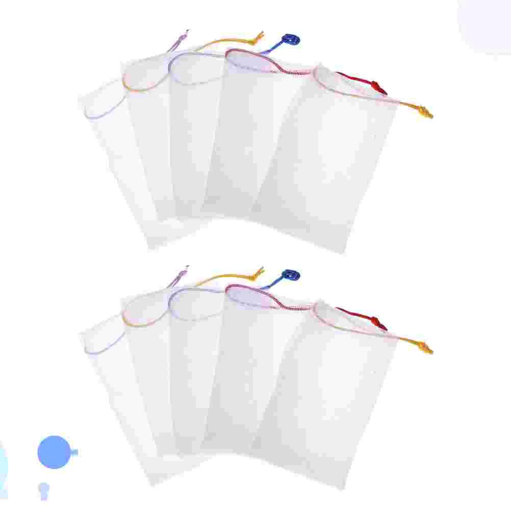 

20pcs Pouch Bubble Net Handmade Soap Mesh Bag Body Facial Cleaning Netting (Random Color)