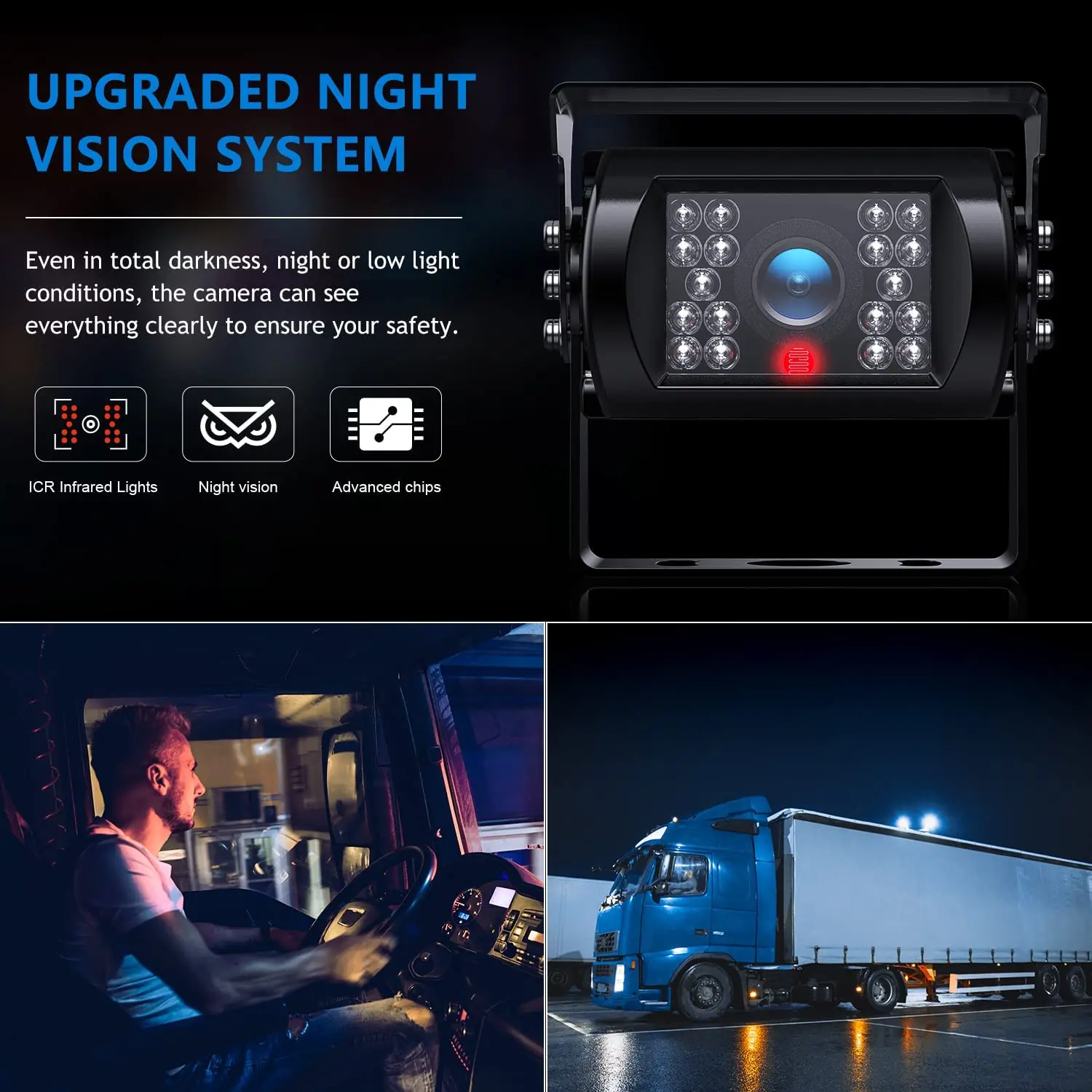 iPoster Vehicle 2x 4PIN Back up Reversing Camera Night Vision 7