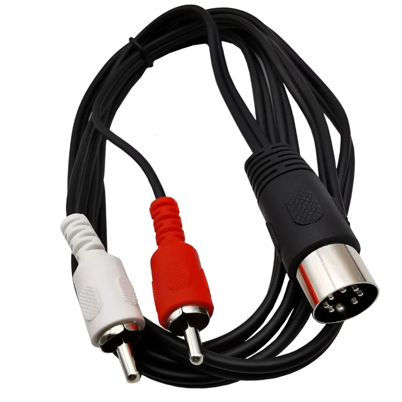 Cavo Adattatore Audio Da 7 Pin Din A Rca A 7 Pin Spina Maschio Midi A 7 Pin A 2 Rca Maschio Per Sistemi Naim, Bang Olufsen,Quad.Stereo