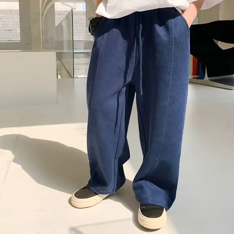 Children's Spring and Autumn Fashion Pants for Boys Korean Brand Sports Pants Drawstring Leggings Casual