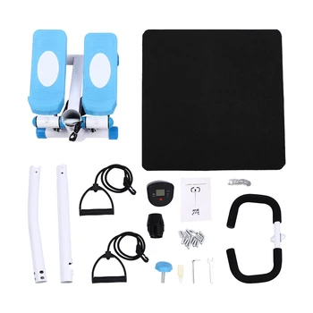 Fitness Stepper Exercise Stepping Machine Home Gym Equipment Step Fitness Stepper With Handlebars Super Quiet Space-Saving Home 3