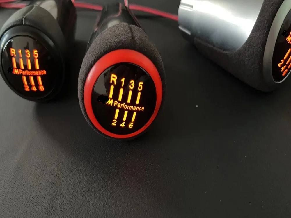 LED Gear Knob For BMW E46 E81 E82 E87 E97 E90 E91 E92 E93 Handball Manual Transmission