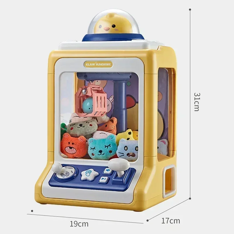 Automatic Doll DIY Machine Children Coin Operated Game Mini Games Game Claw Machine Claw Crane Machines Music Doll for C