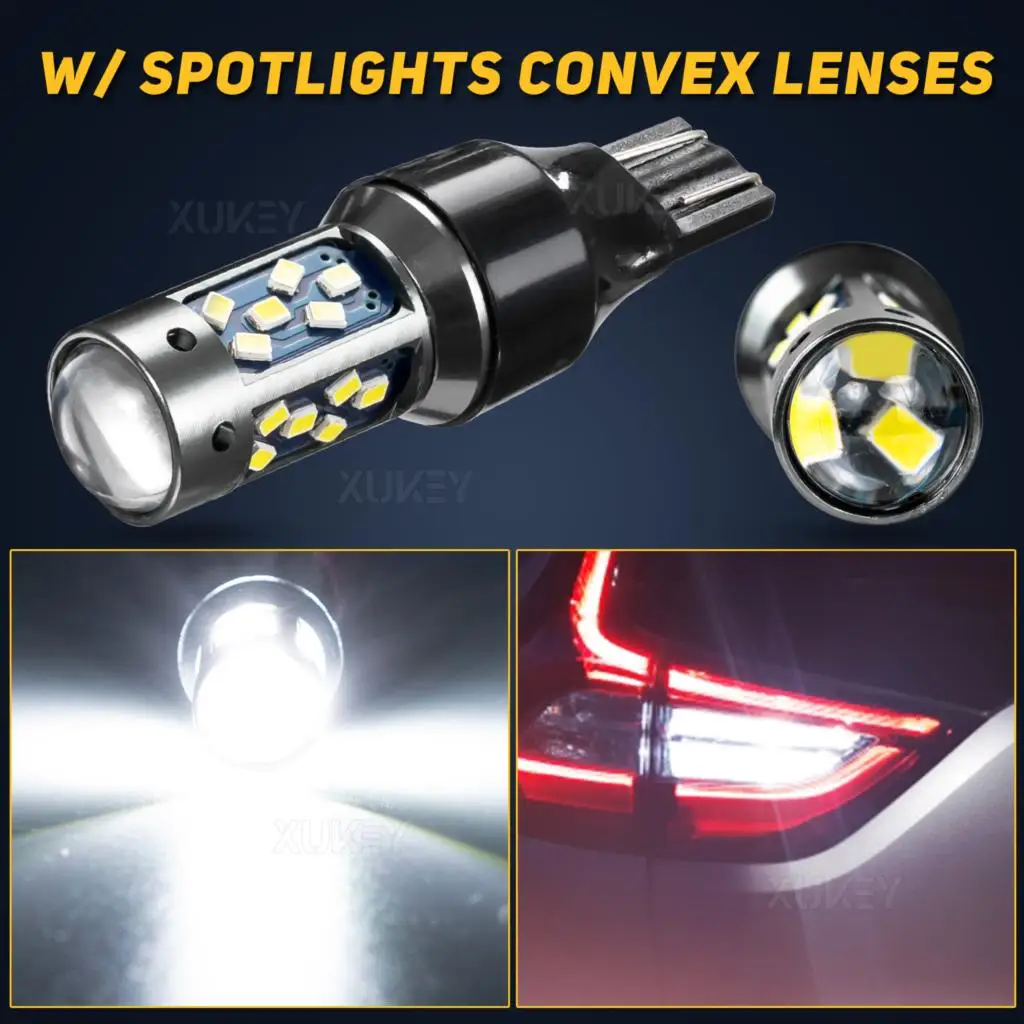 2x W16W LED  27-SMD T15 921 912 955 ڵ      12V 24V 6000K ũ ȭƮ W/ 