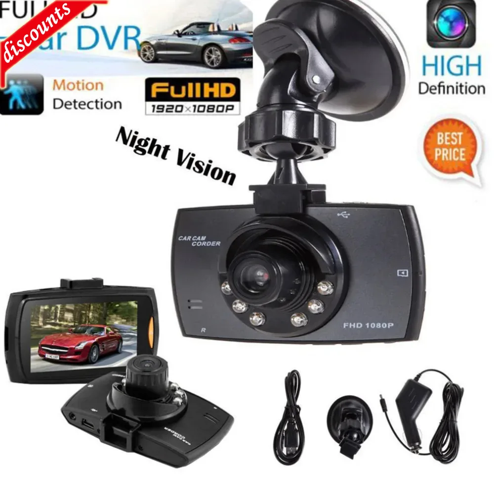 

2023 Recorder Video Car Camera G30 2.4" Full Dash Cam 120 Degree Wide Angle Motion Detection Night Vision G-Sensor