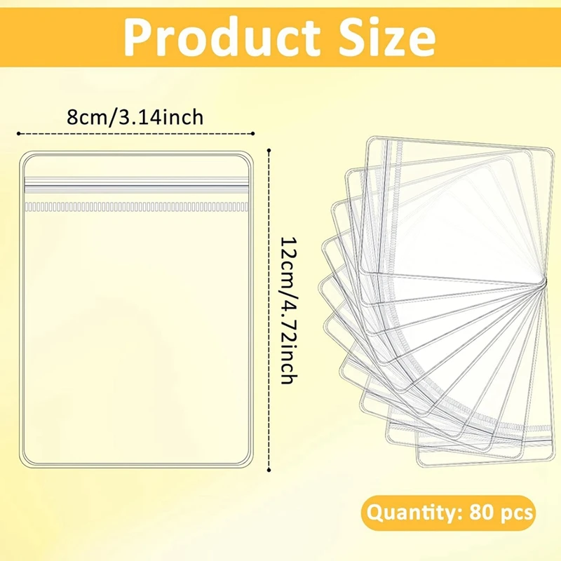 80 Pcs Jewelry Bags PVC Plastic Packing Storage Pouch Self Seal Jewelry Pouch Zipper Bag Anti Oxidizing Lock Pouches 6