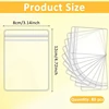80 Pcs Jewelry Bags PVC Plastic Packing Storage Pouch Self Seal Jewelry Pouch Zipper Bag Anti Oxidizing Lock Pouches 6