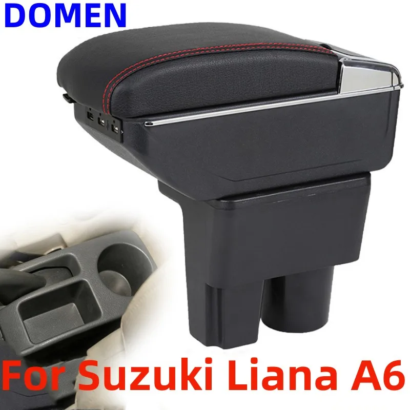

Подлокотник для Suzuki Liana A6, оригинальный специальный центральный подлокотник, модифицированные аксессуары, двухслойная зарядка через USB