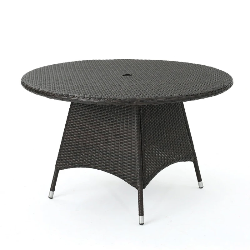 

Free Shipping Within US Outdoor Brown Wicker Round Dining Table