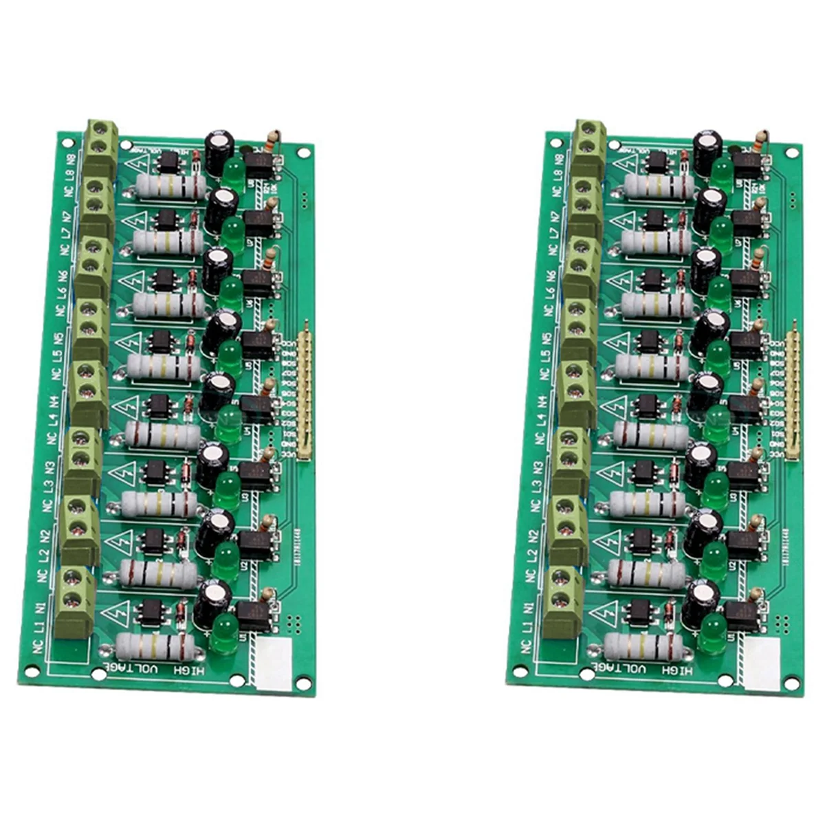 

2X 8 Channel 220V AC Optocoupler Module MCU TTL PLC Processors Module