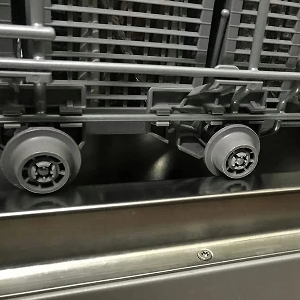 Dishwasher Lower Bottom Basket Wheels Compatible for Bosch Neff & Siemens 165314 Dishwasher Spare Parts Lower Rollers 3
