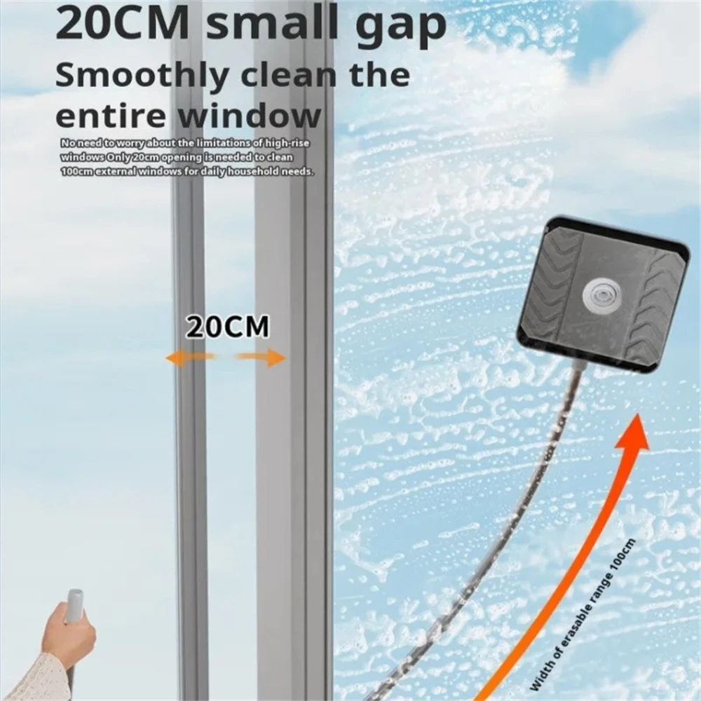Scalable High-rise Window Brush Suitable For High-rise Window Cleaning Tools Household Doublesided Glass Wiping Cleaning Tools cleaning brush,window cleaning tool,glass cleaner brush,glass cleaning brush