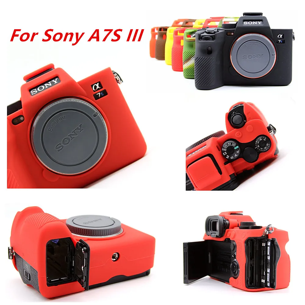 Silicone Case Cover Camera Bag for Sony A6700 A7IV A7M4 ZV-E10 ZV-1 ZV1F A7c A9 A7R A7 A7S III IV A7III A7RIII A7RIV A9II ZV1II camera case