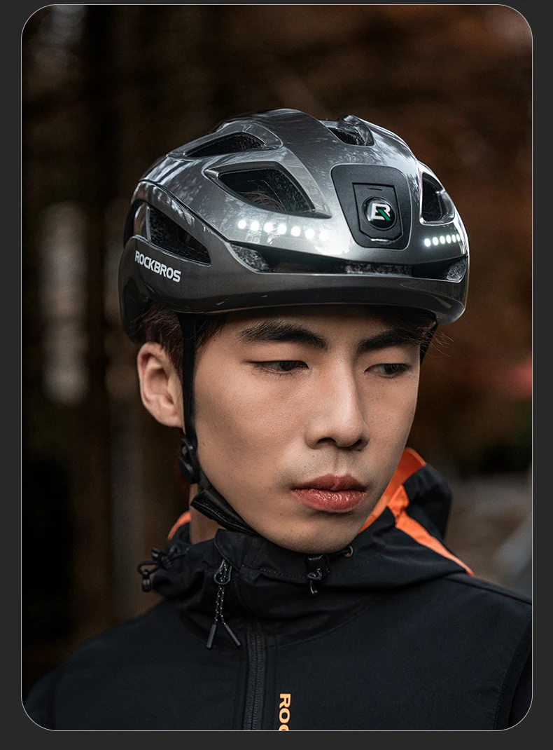 Bike Headlamp Cycling Helmet Ultralight Type-C Charging Bicycle Light Helmet Spo