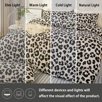 3pcs Leopard Print Duvet Cover Set, Soft Skin-Friendly Bedding Set Includes 1 Duvet Cover And 2 Pillowcases 5