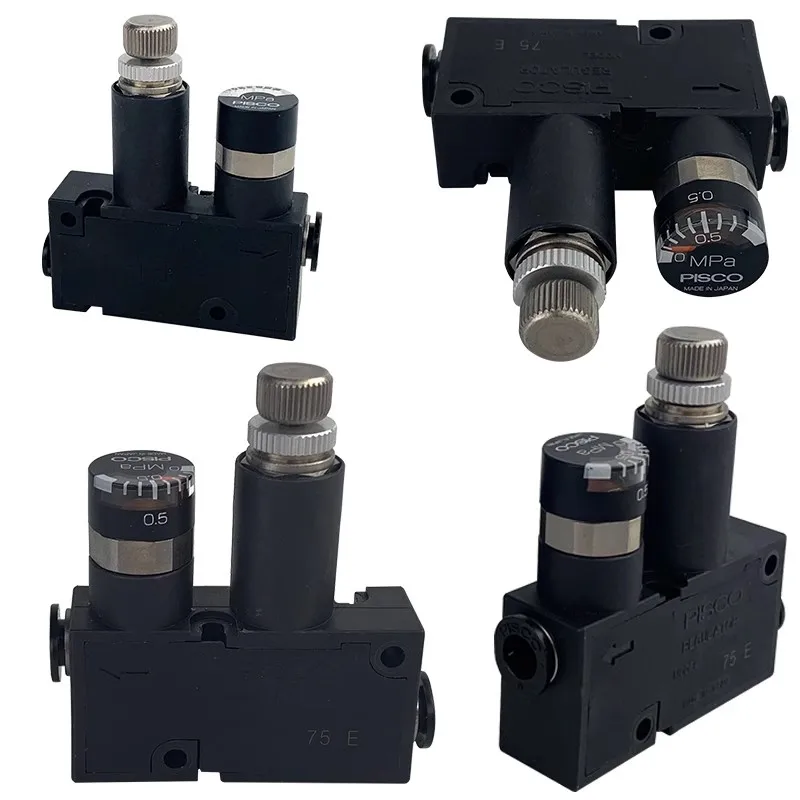 Micro Pressão Válvula Redutora Redução de Pressão Rvum66 Rvum44 Lrma-qs-6 Lrma-qs-qs-4 1pc