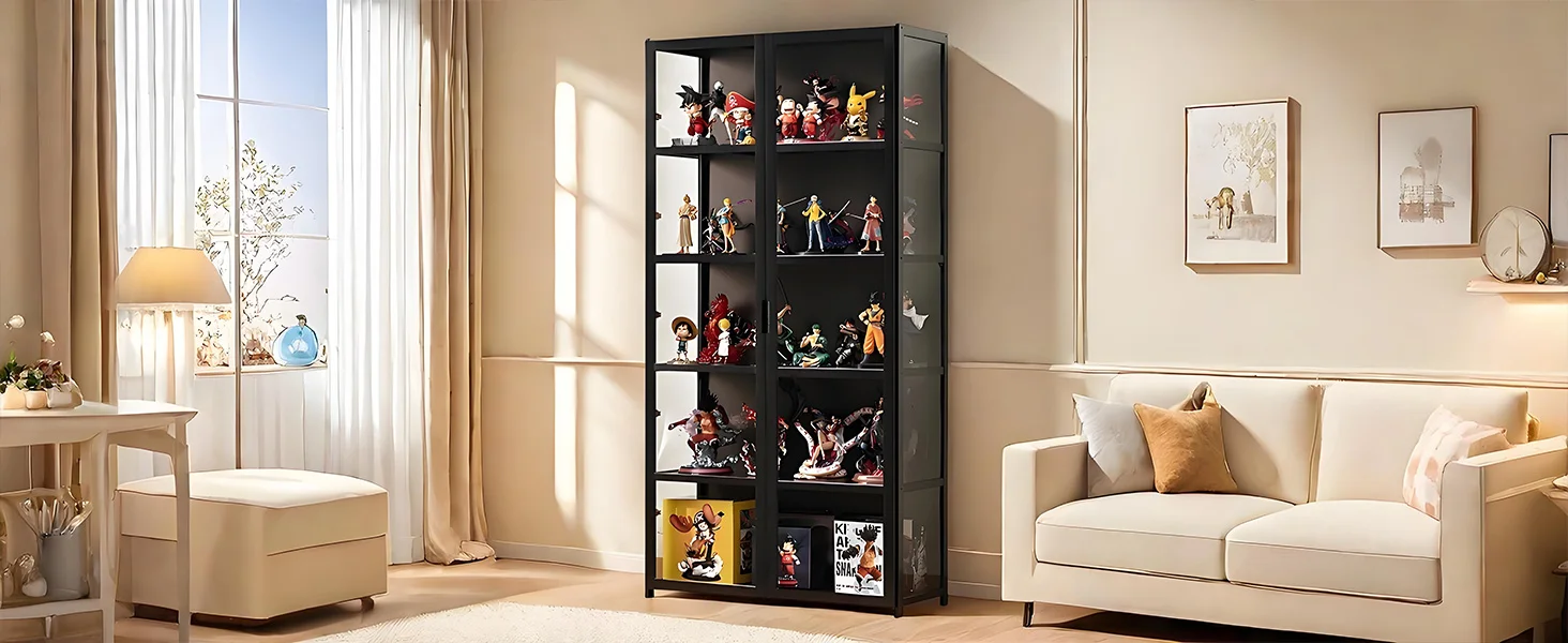 display cabinet with doors