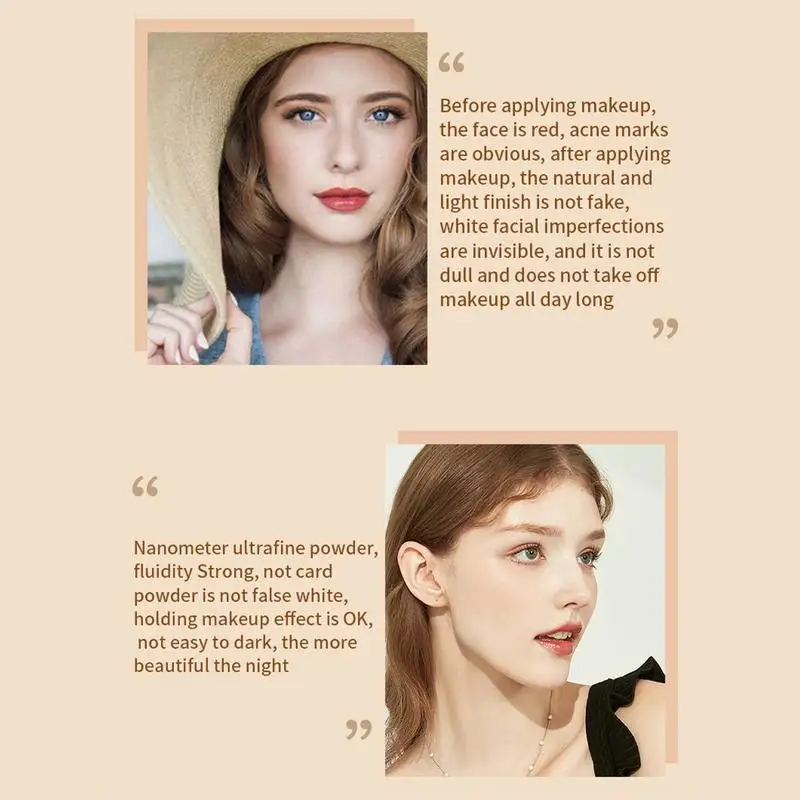 BB Cream With SPF Moisturizing Sunscreen SPF 50 Color Correcting Long-lasting Full Coverage Foundation 1.06oz bb cream