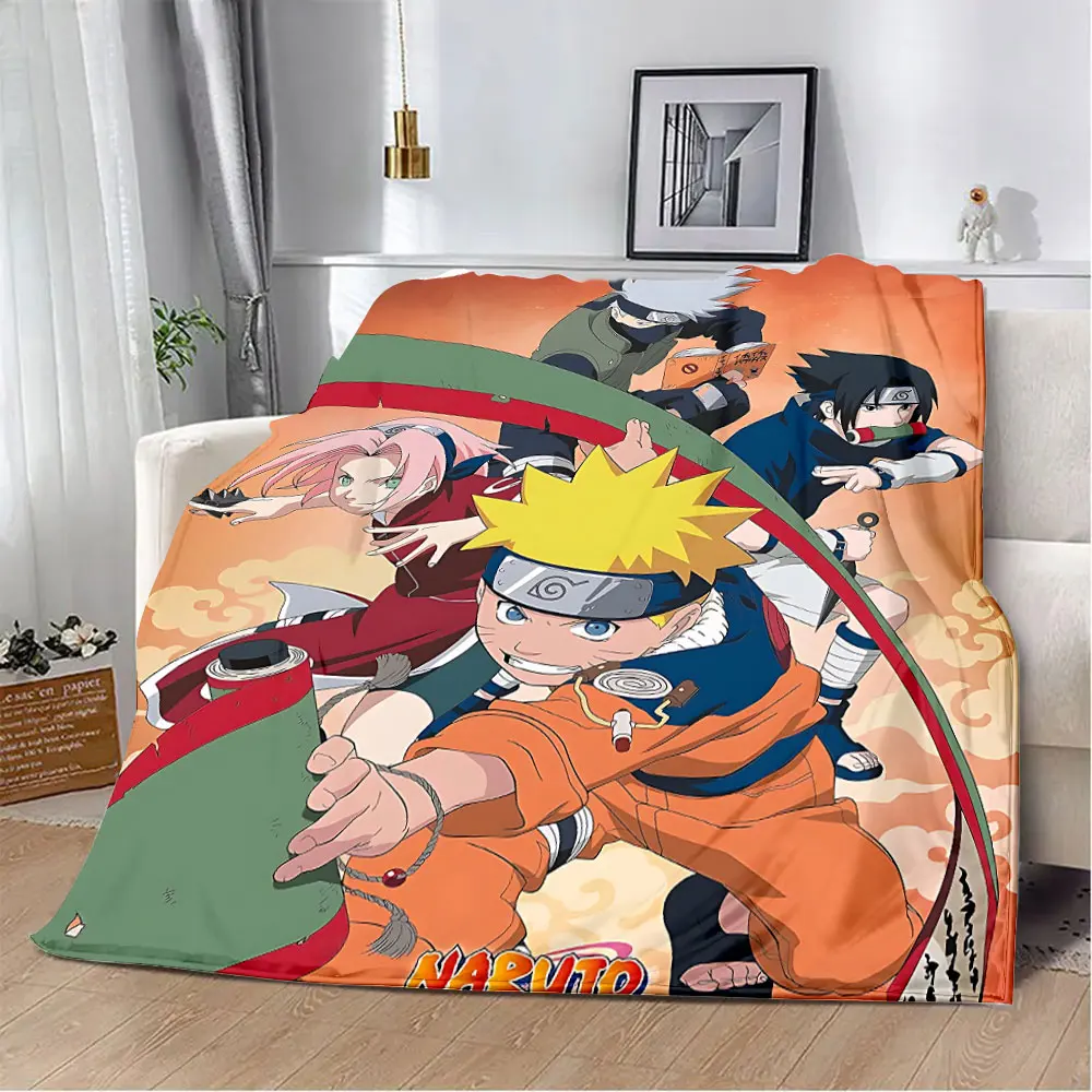 Anime Narutos Printed Blanket Picnic Blankets Warm Blanket Soft and Comfortable Blanket Home Travel Birthday Gift 3