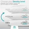 TOP Luxury 100% White Goose Down Filling Pillow Silk + Cotton Shell Soft Warm Silky Can Be Customized Size 6
