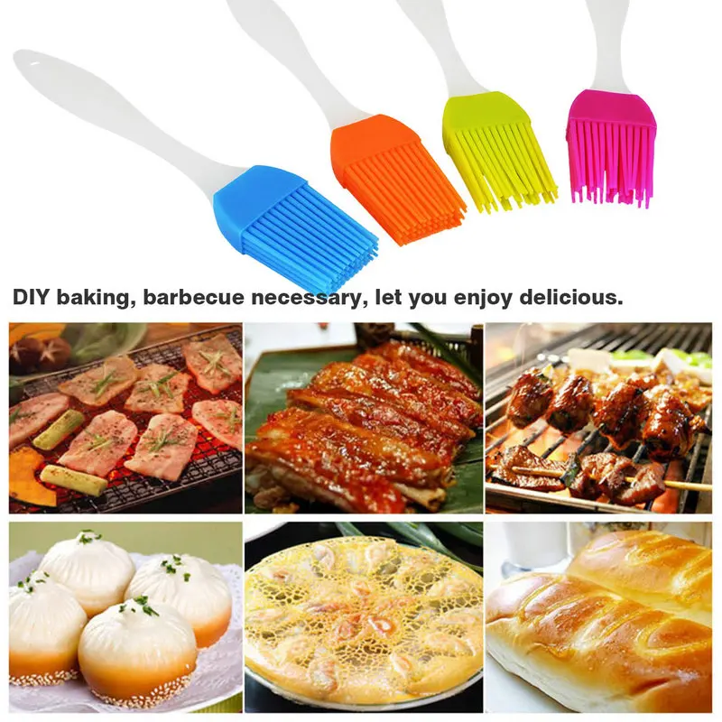 silicone brush 1PC new heat-resistant BBQ oil cleaning oiled baking barbecue cooking tools