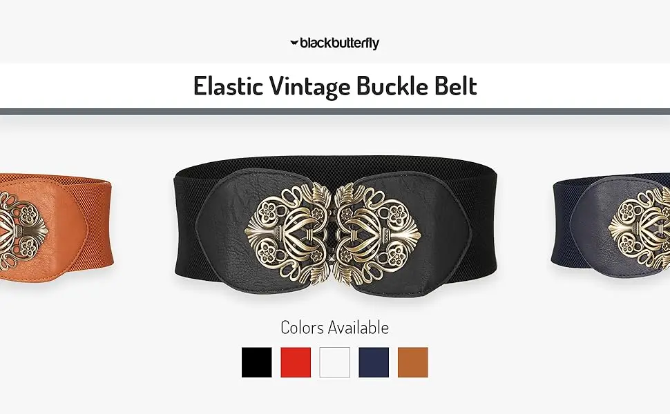Elastic Vintage Buckle Belt