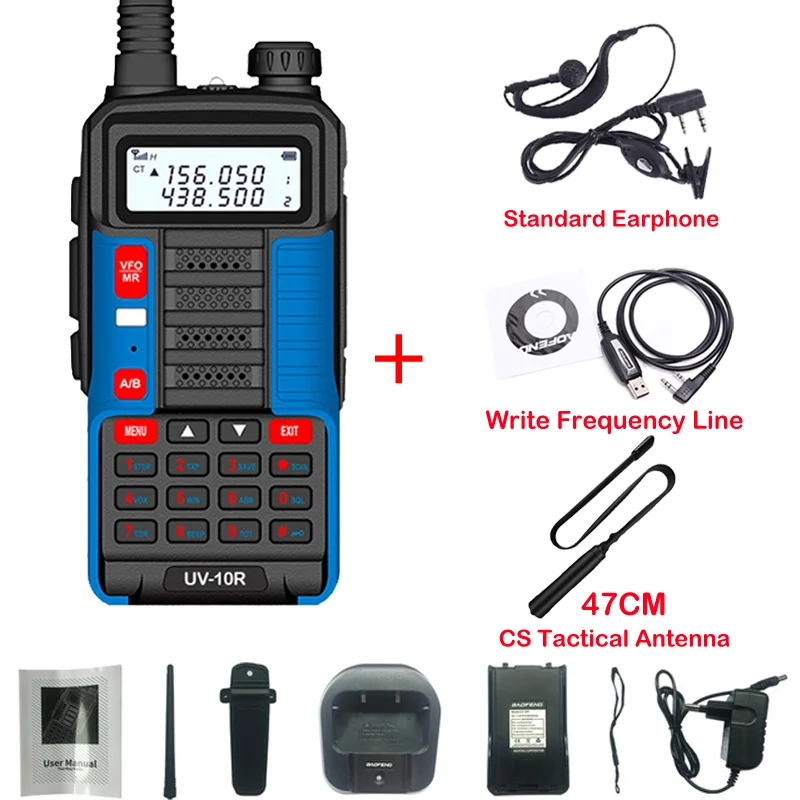 Baofeng UV-10 PRO Waterproof Walkie Talkie Dual Band High Power CB Radio Vhf Uhf CB Ham Radio Upgraded of UV-10 plus Radio UV5R cheap walkie talkies Walkie Talkie