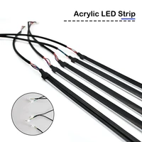 Full Color Streamer Car Ambient Lights RGB 64 Color Universal LED Interior Hidden Acrylic Strip Symphony Atmosphere Lamp - Image 2
