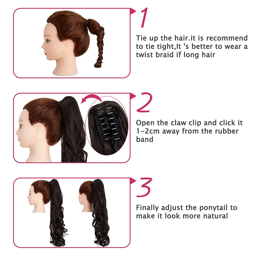 S8ffb05ba061f4788a5e6168b7e4f7ce0c 24inch Synthetic Multicolor Horsetail Extensions Very Long And Fluffy Wavy Heat Resistant For Women Curling Pieces Mallzona