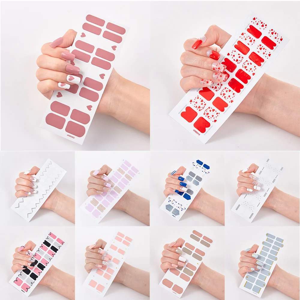 

Full Nail Wraps Full Cover Nail Stickers Nail Accessories Manicure Decoration Self Adhesive Manicure Creative Nail Art Tips