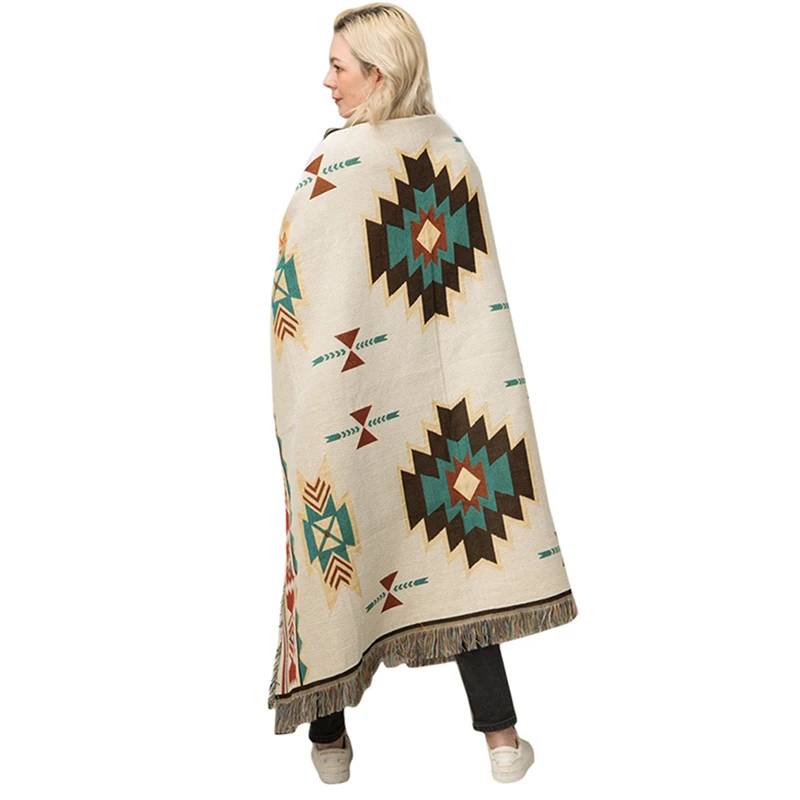 Indian Patterned Tribal Blanket