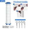 10Pcs Replacement Shower Filter Cartridge shower water filter Remove Chlorine/Fluoride/Hard Water for Most Hand Held Shower head 2