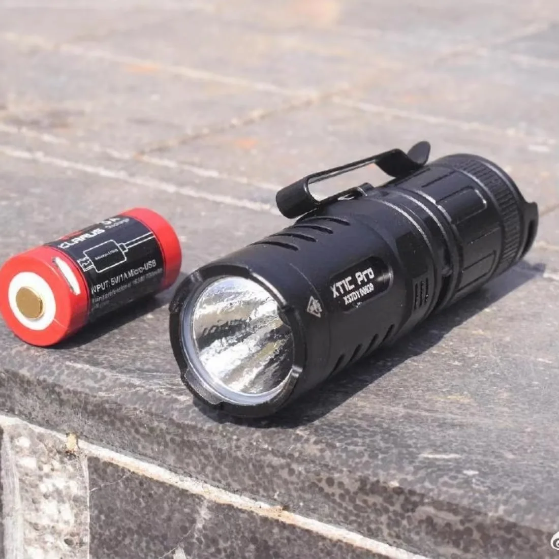 Portable Rechargeable LED Flashlight for Outdoor Camping Hiking