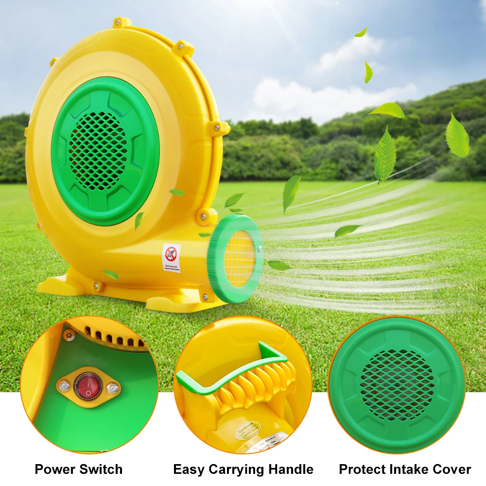 Heipigo Air Blower 750W Bounce House Blower Inflatables Powerful Commercial Air Blower For Bouncy Castle Jump Slides Outdoor 10x10ft white bounce house wedding bouncy castle indoor playground inflatables for adults and children