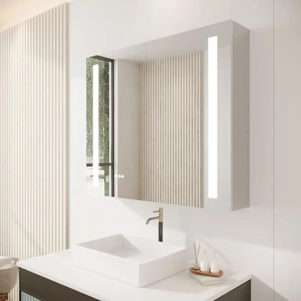 36"X30" Bathroom Medicine Cabinet with Mirror Vanity Storage Cabinet
