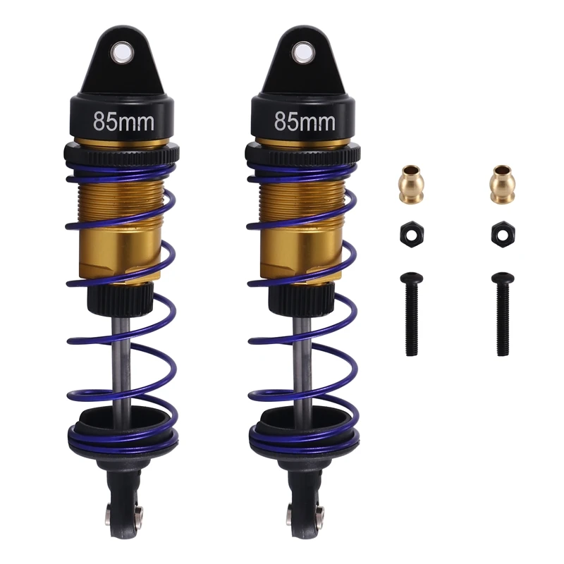 

Масляный Регулируемый 85 мм металлический амортизатор, амортизатор, запасные части для 1/10 RC багги, грузовика, короткого хода, ралли, монстр-ТРАКА, запчасти, 3