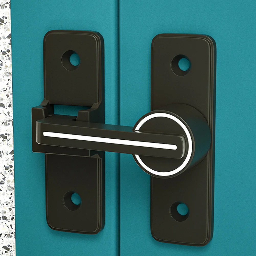 Luminous Barn Door Lock 90 Degree Sliding Barn Door Latch Heavy Duty  90 Degree Door Bolt Latch Lock for Bathroom Garage Window