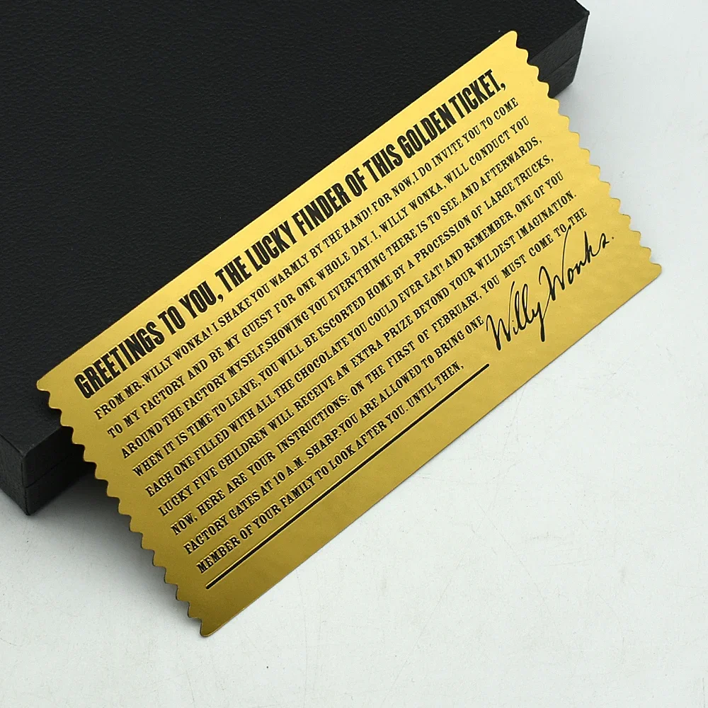 チャーリーとチョコレート工場 ゴールデンチケット レプリカ チャーリーとチョコレート工場 ゴールデンチケット 限定2000 額入り