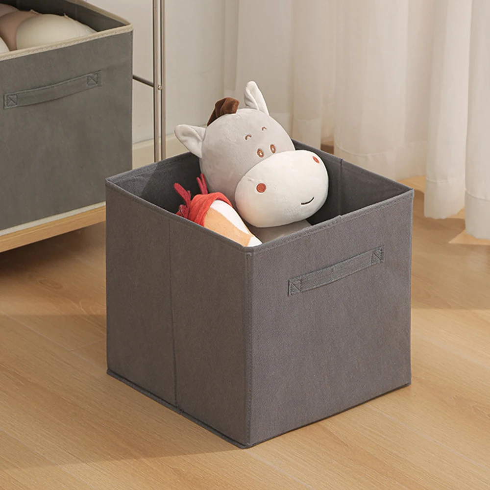 Foldable Fabric Storage Cube and Fabric Storage Organizer Drawer for Closet and Toy Storage Nonwoven Box Storage Case 4