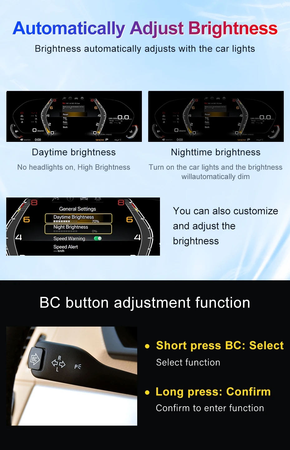 2026 New Product Facroy Price Digital LCD Car Dashboard For BMW X3 E83 2004 to 2