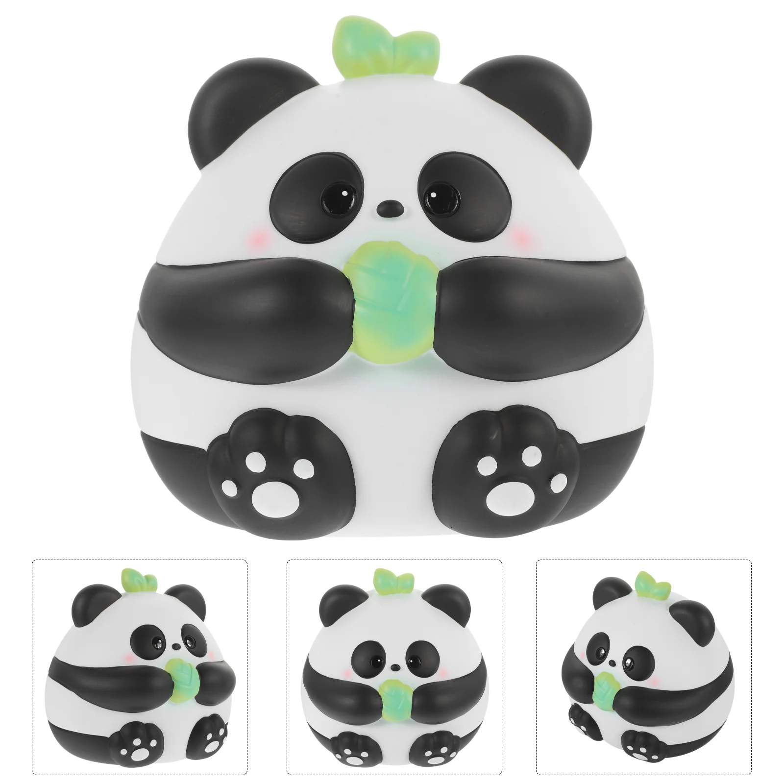 

Piggy Bank Saving Decor for Kids Container Safe Panda Shape Desktop Pot Vinyl Cute Money Jar Ornament Vacation Gifts