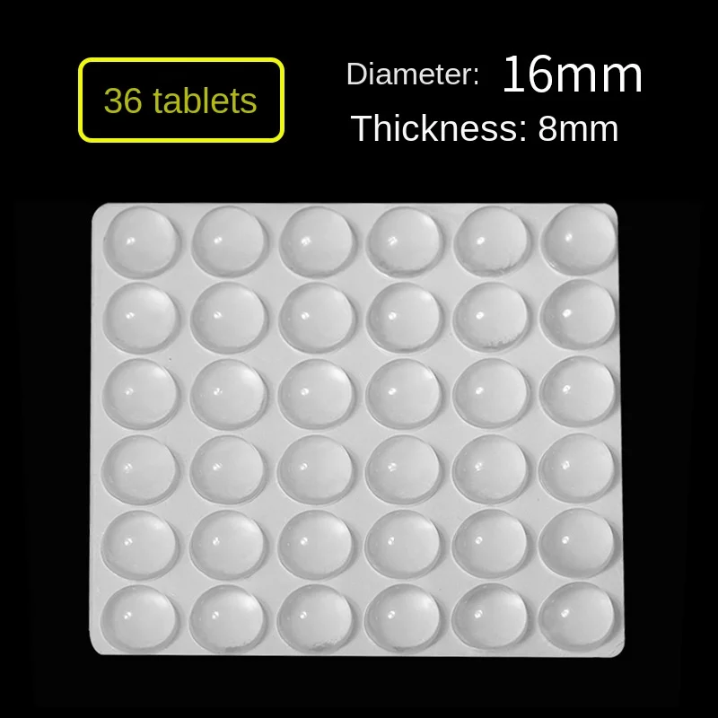 3329 Transparent Self-Adhesive Silicone Floor Dots Shock Absorption Buffer Anti-Collision Stickers Furniture Non-Slip Dots silicone furniture pads silicone anti slip pads