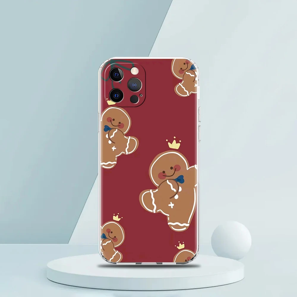 Neujahr Weihnachten weiche transparente Handyhülle für iPhone 16 15 14 13 12 11 Pro Max XR 8 7 Plus XS Max stoßfeste Hülle – Detail 1