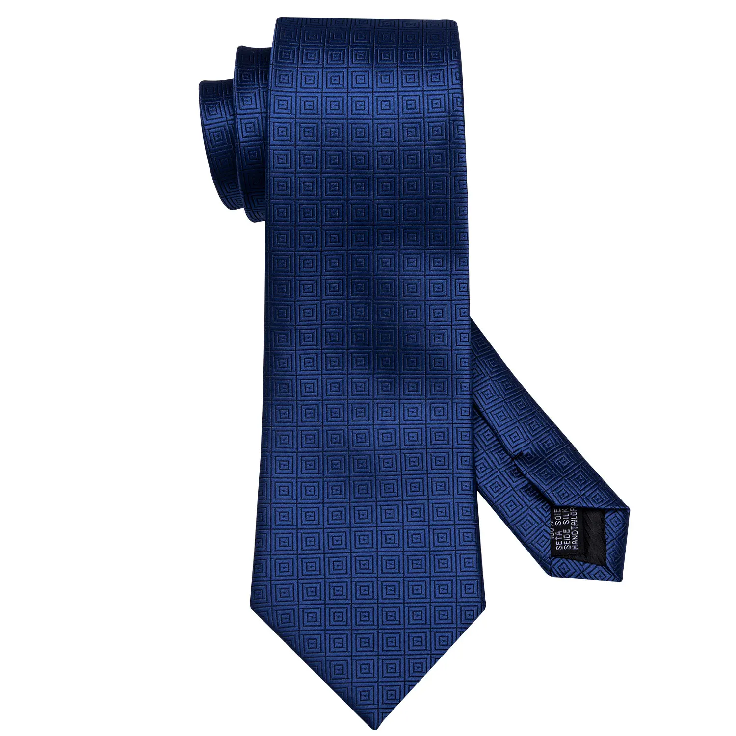 Fashion Teal Neuheit Männer Krawatte Set 8,5 cm Seide Jacquard Gewebte Krawatten Hochzeit Business Party Geschenk Taschentuch Krawatte Set Barry.Wang – Detail 7