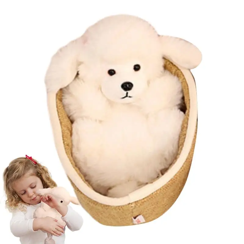 

Animal Plush Cute Cradle-Hugging Plush Toy Cute Cradle Hugging Plush Toy Stuffed Poodle Raccoon Soft Animals Plush For Girls