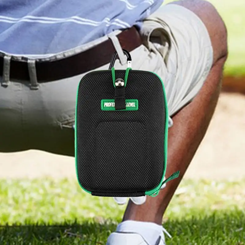 Golf Rangefinder Carry Bag Range Finder Case Eva Bag with Carabiner Belt Clip Waterproof Range Finder Storage Box forRangefinder