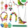 13Pcs Bird Cage Toys for Parrots Wood Birds Swing Reliable Chewable Bite Bridge Wooden Beads Shape Parrot Toy Bird Toys 1